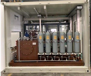 Diverter Dämpfersteuerung im Container